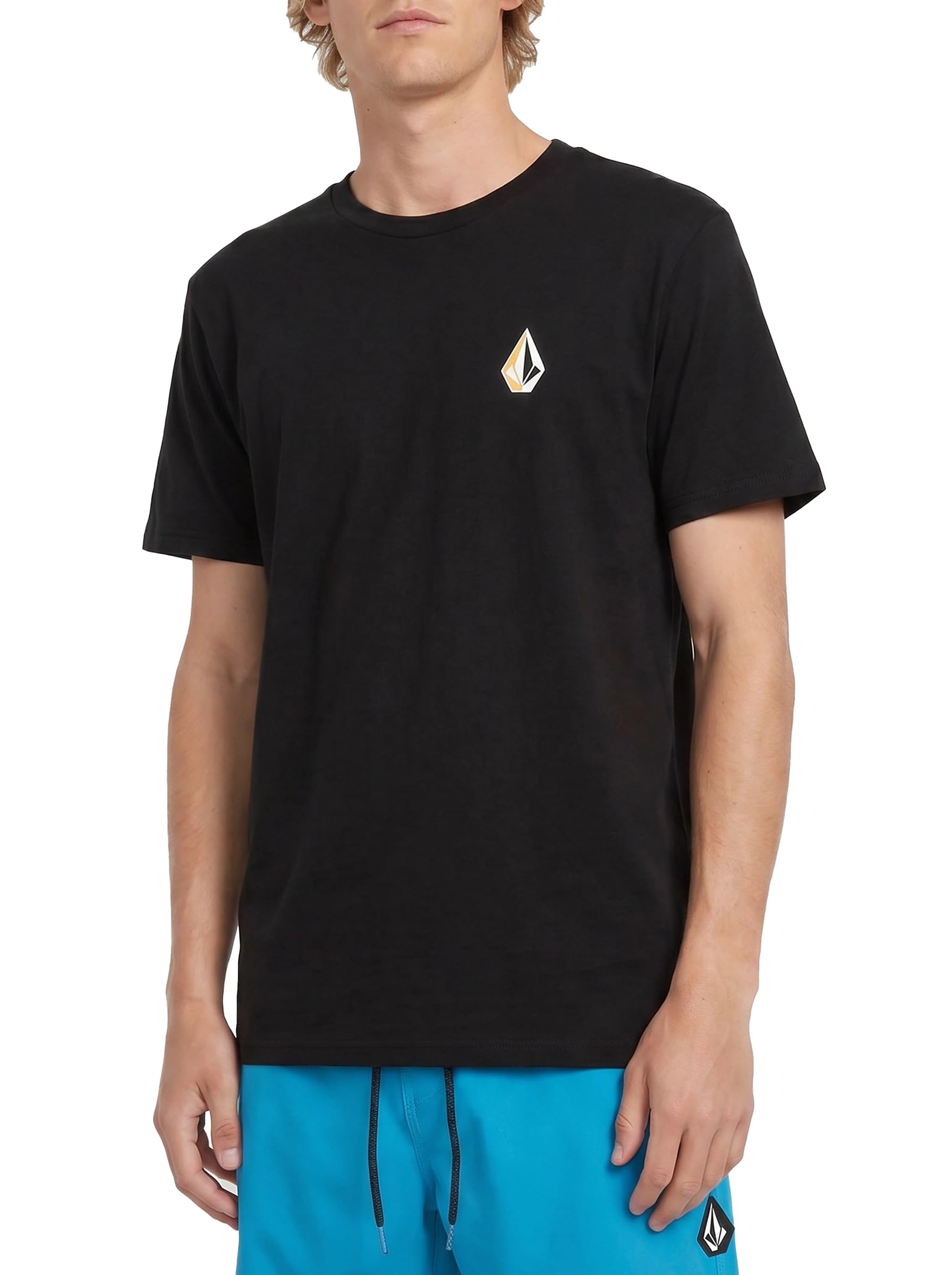 Volcom Men's Blaquedout Short Sleeve Tee T-Shirt, Black, XXL