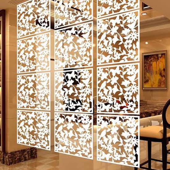 Khush Enterprise Center Acrylic Plexiglass Sheet Laser Cut Sheet for DIY Craft Home Decore Glass Paintings | Rect/Square | 12x12 | White | 4 mm | Pack of 1 2