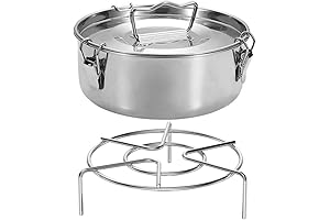3 Quart/62oz Stainless Steel Flan Maker with Lid Compatible with Instant Pot (6qt, 8qt)