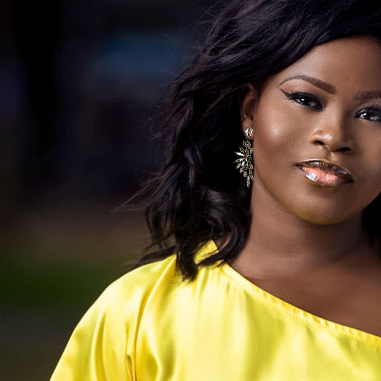 JeanBeau Large Crystal Wedding Bridal Pageant Earrings for Women Art Deco Rhinestone Long Drop Statement Marquise Cluster Dangle Chandelier Drag Queen Prom Jewelry - Image 4