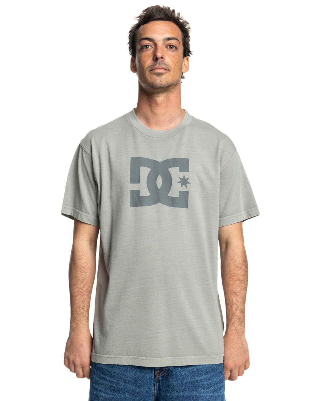 Dcshoes T-Shirt DC Star Pigment DYE HSS Young Mens Grey S
