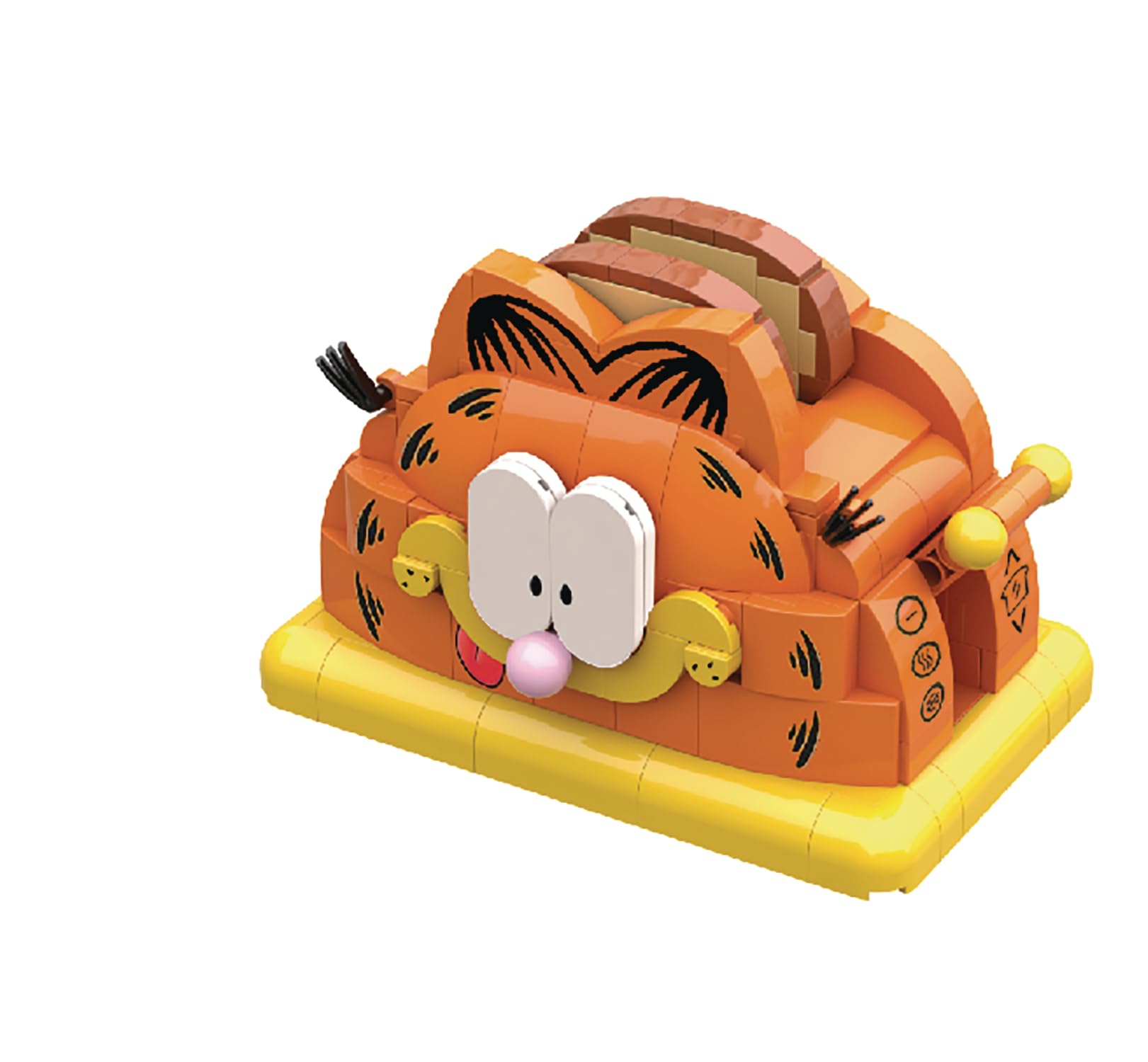 Pantasy Garfield Funny Machine Series: Toaster 282-Piece Building Block Toy