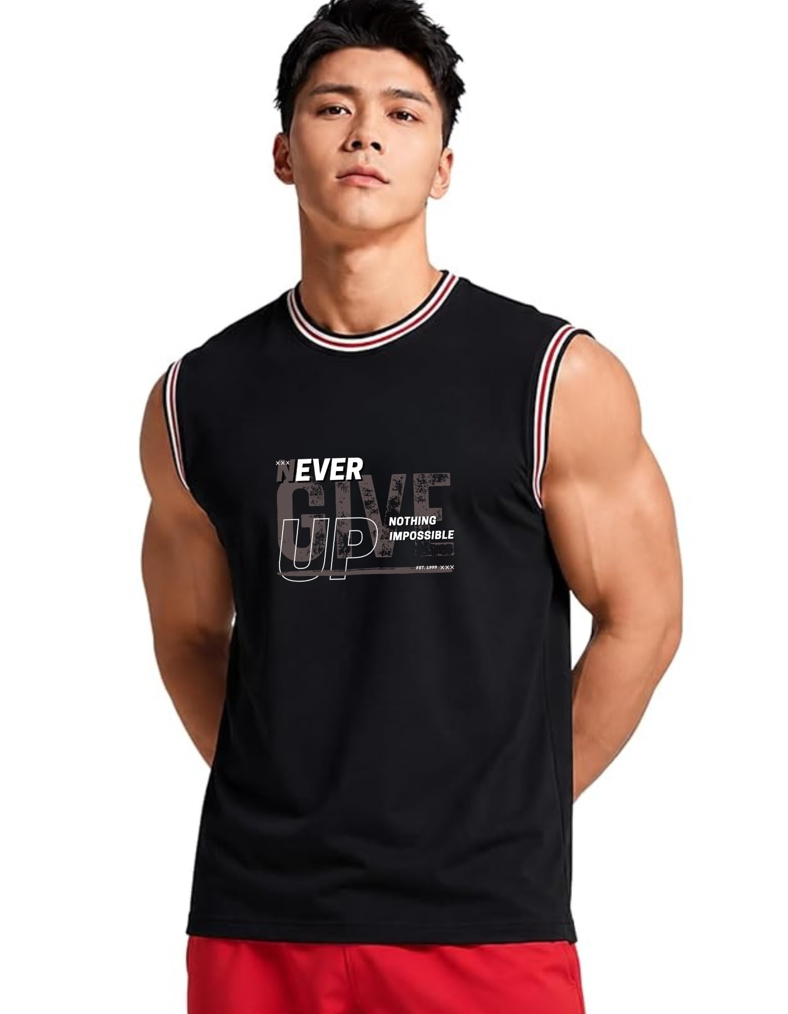 shaira fashion Men's Sleeveless Tank Top – Premium Polly Cotton Blend Muscle Fit Gym Vest I Breathable & Lightweight Fitness Wear for Bodybuilding, Running & Daily Use-picture-28