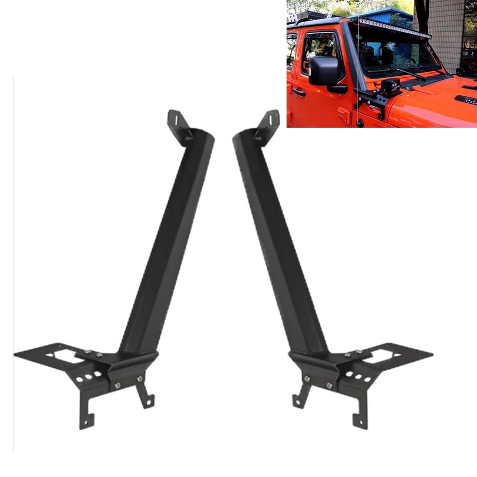 uchwyt do reflektorów Pasuje do Jeep Wrangler JL 2018 2019+52-calowy pasek oświetlenia roboczego uchwyt na przednią szybę z dolnymi uchwytami narożnymi