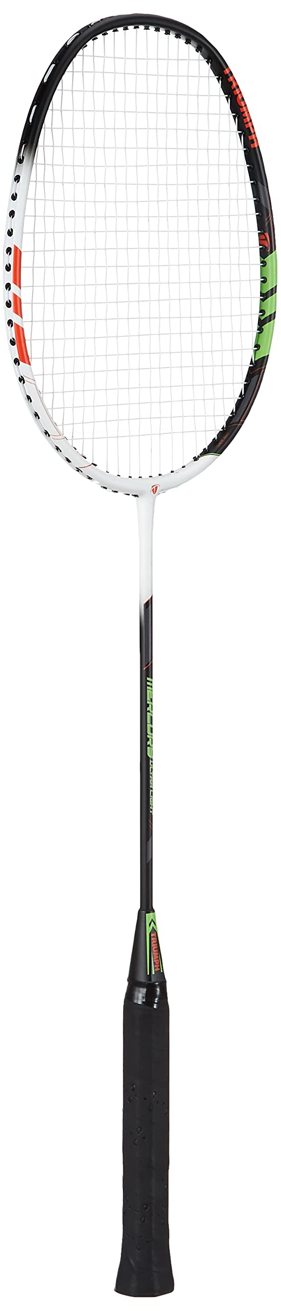 Triumph Mercury Graphite Hotmelt Light Weight Strung Badminton Racket with Titan-6R Double Compartment Badminton Bag Sky/Black-image-45