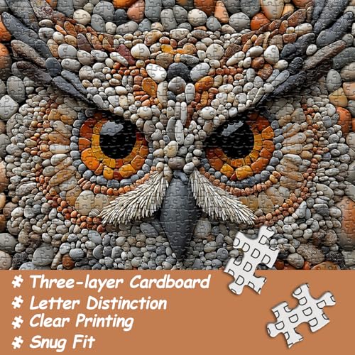 Rompecabezas Puzzles Animal Búho 10 años miniatura 4