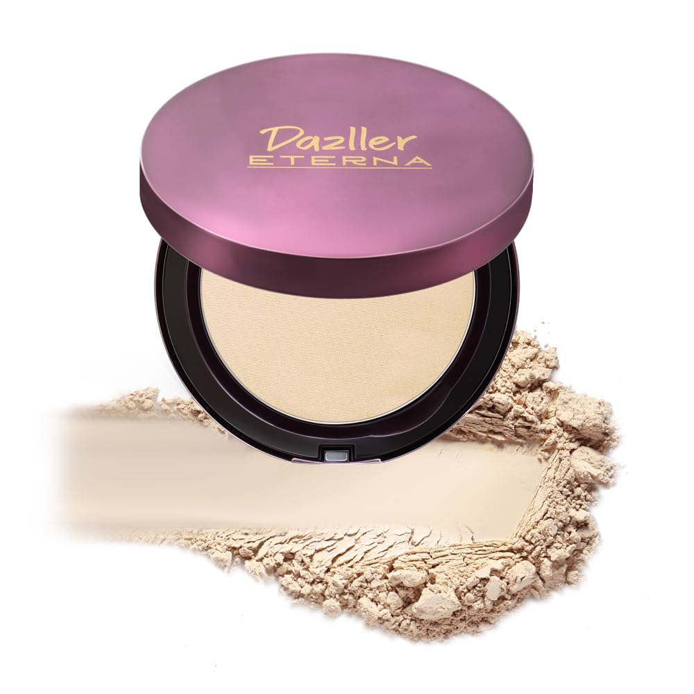 Dazller Eterna Sheer Glow Compact Powder, Biscotti SC, Oil Control, SPF PA++, Matte, Up to 8-hrs Stay, Zero Caking