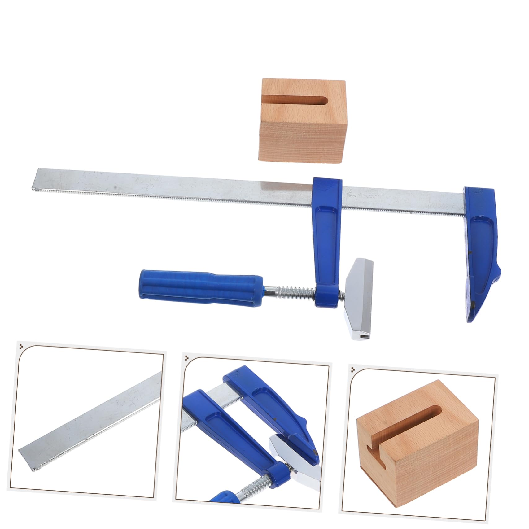 Set Utensile Pressa Tasti R200 per Chitarra Elettrica | Lavorazione Artigianale, Metallo e Legno, Blu, 1 Pezzo Soundhole in Legno e Chiave