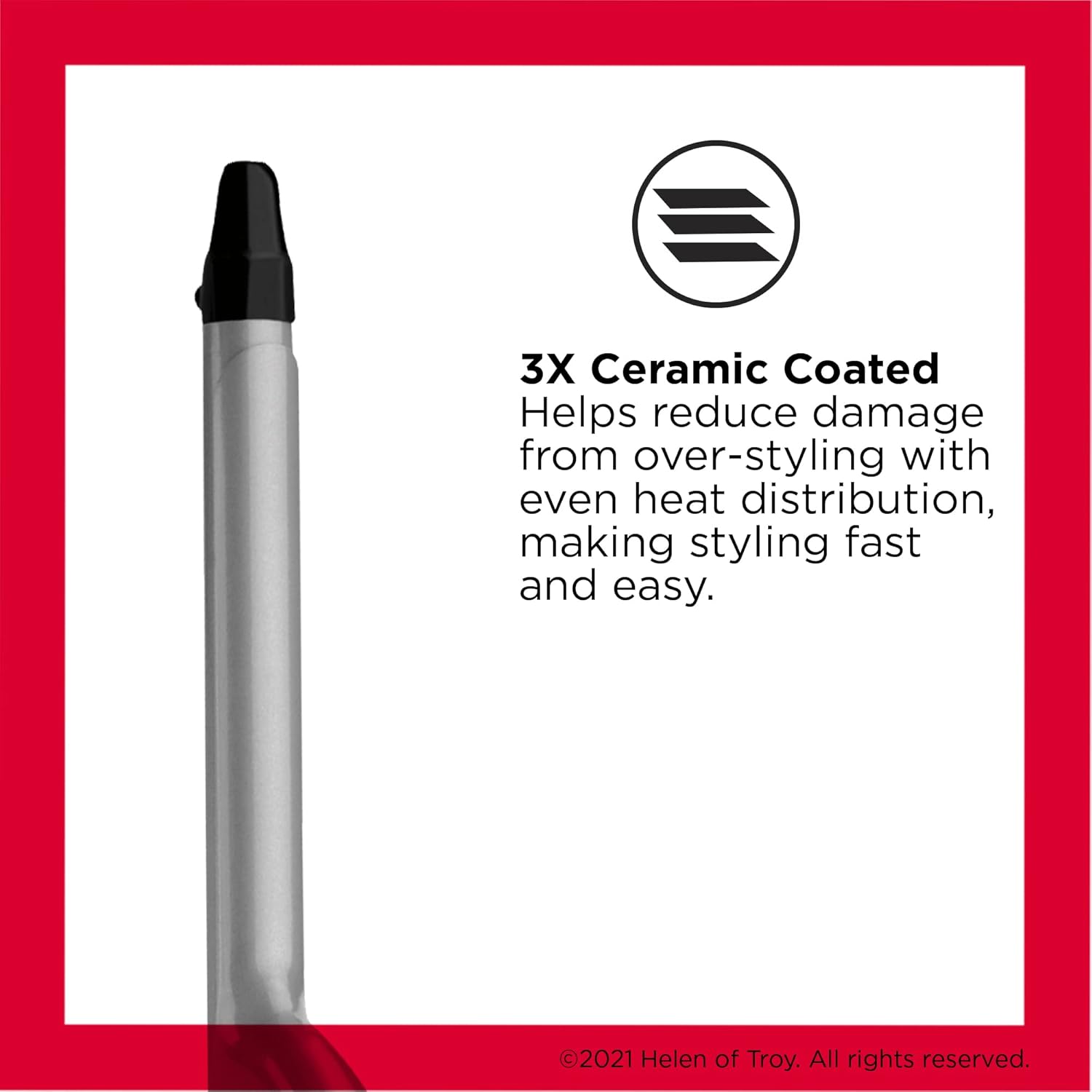 Revlon Perfect Heat Ceramic Curling Iron with 0.5 Inch Barrel