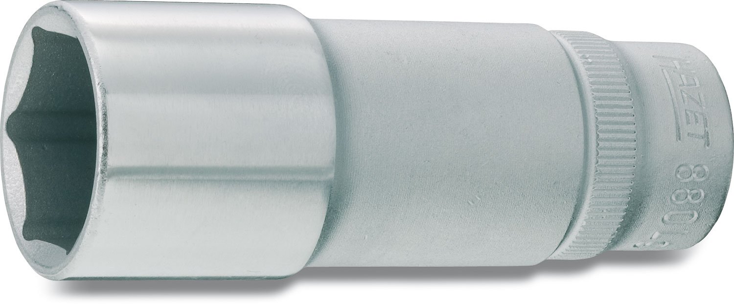 HAZET 880LG-22 70 mm 6-Point Traction Profile Socket - Chrome-Plated/Polished