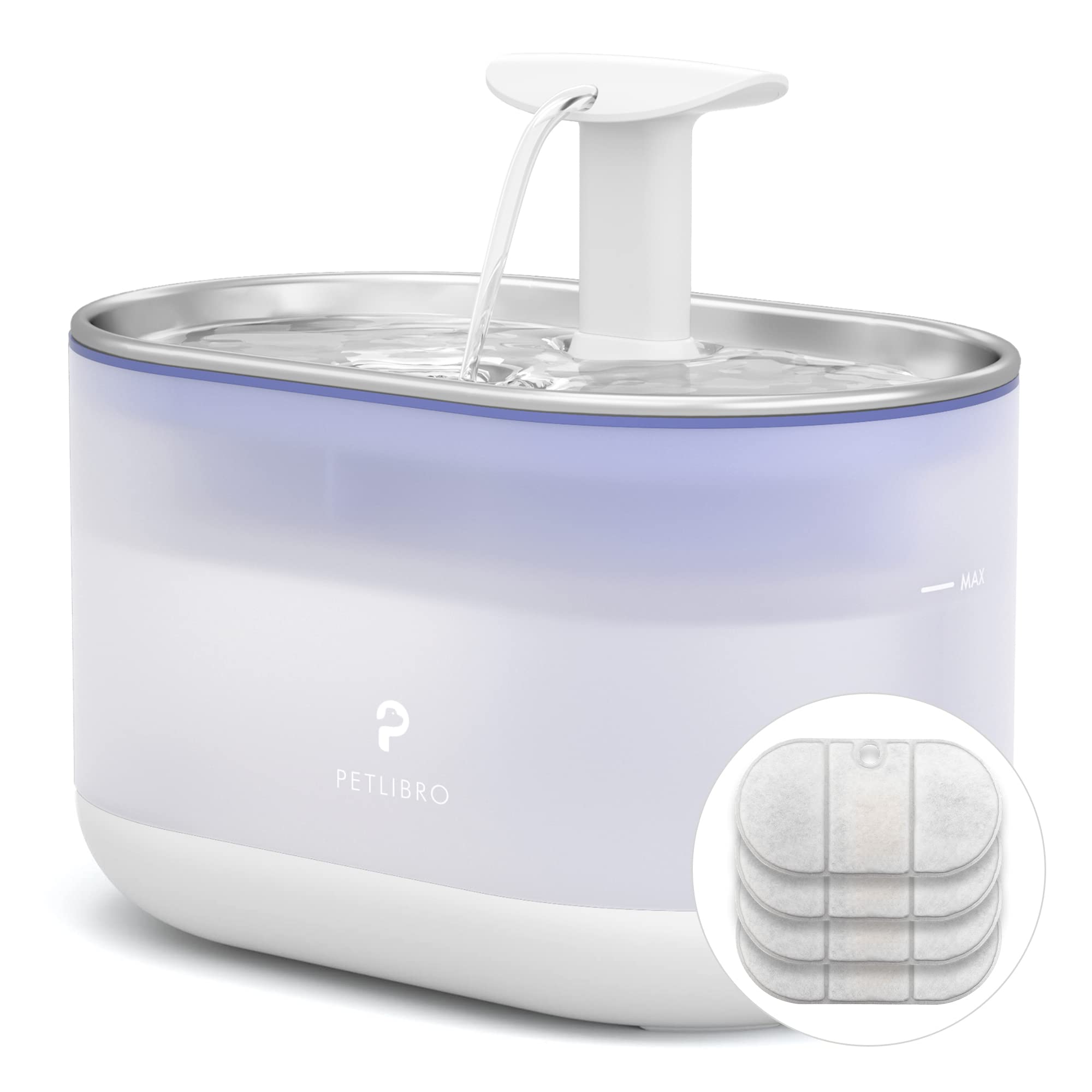 Buy PETLIBRO Cat Water Fountain, Ultra Quiet Pet Water Fountain 2.1L