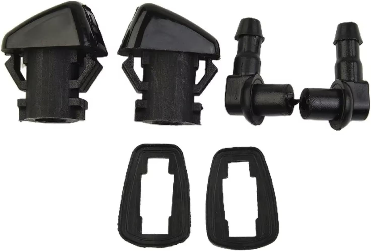 2 Pcs/Set Car Front Windshield Wiper Nozzle Jet Sprayer Kits Sprinkler Washer Outlet Adjustment, for Fiesta 2011-2015