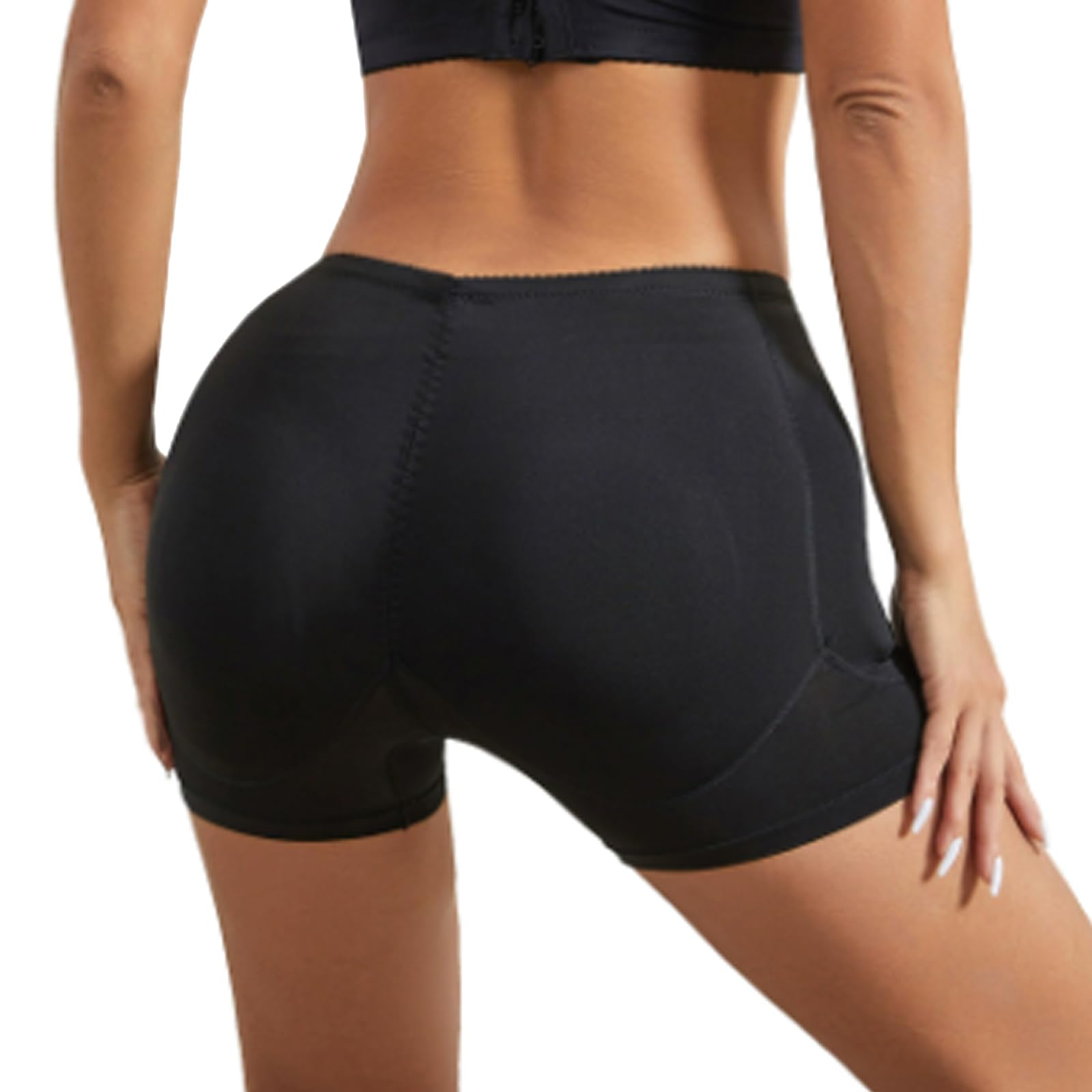 SOLO ACTFIT Mutande Imbottite Donna Butt Lifter Mutande Glutei Invisible Mutandine Push Up Donna Glutei Elastica Butt Senza Cuciture Control Body Shaper Cuscinetti Rimovibili Mutandine Contenitivi
