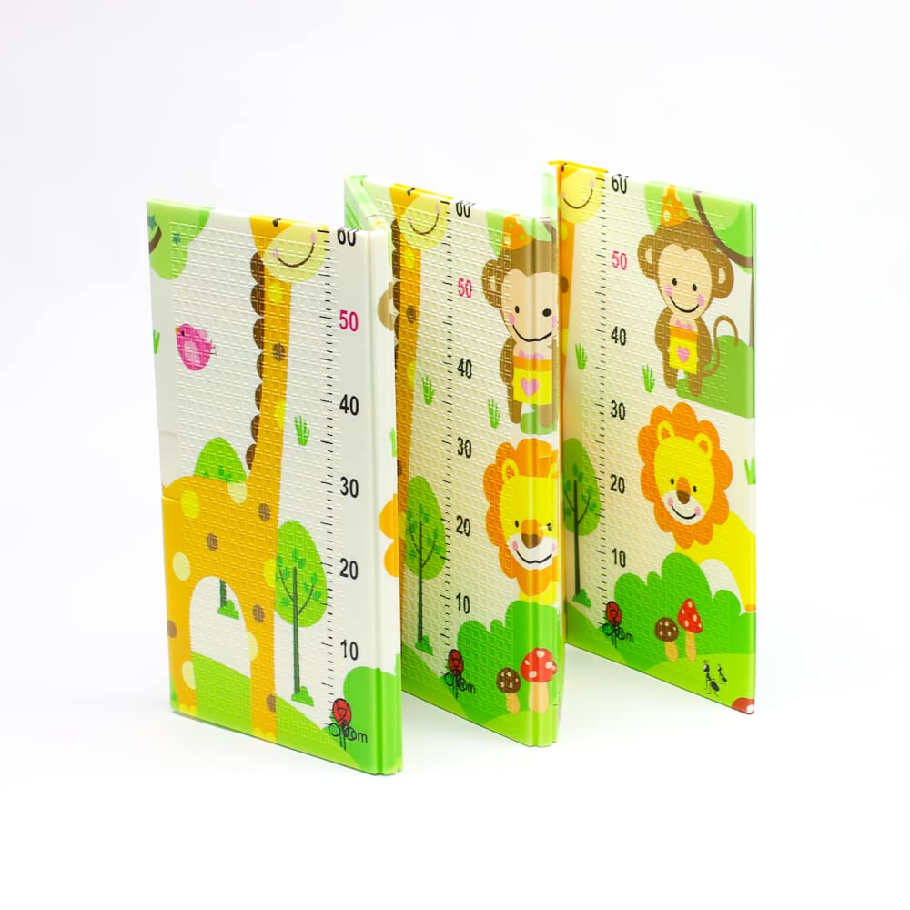 Spielmatte für Babys, faltbar, rutschfest, extra groß, wendbar, wasserdicht, tragbar, doppelseitig.