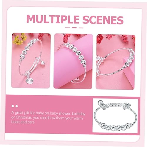 Miniatura 6 de EXCEART Pulsera de bebé niña pulsera para niños pequeños brazaletes de bebé pulsera de campana para bebé adorno bebé joyería para bebés niñas