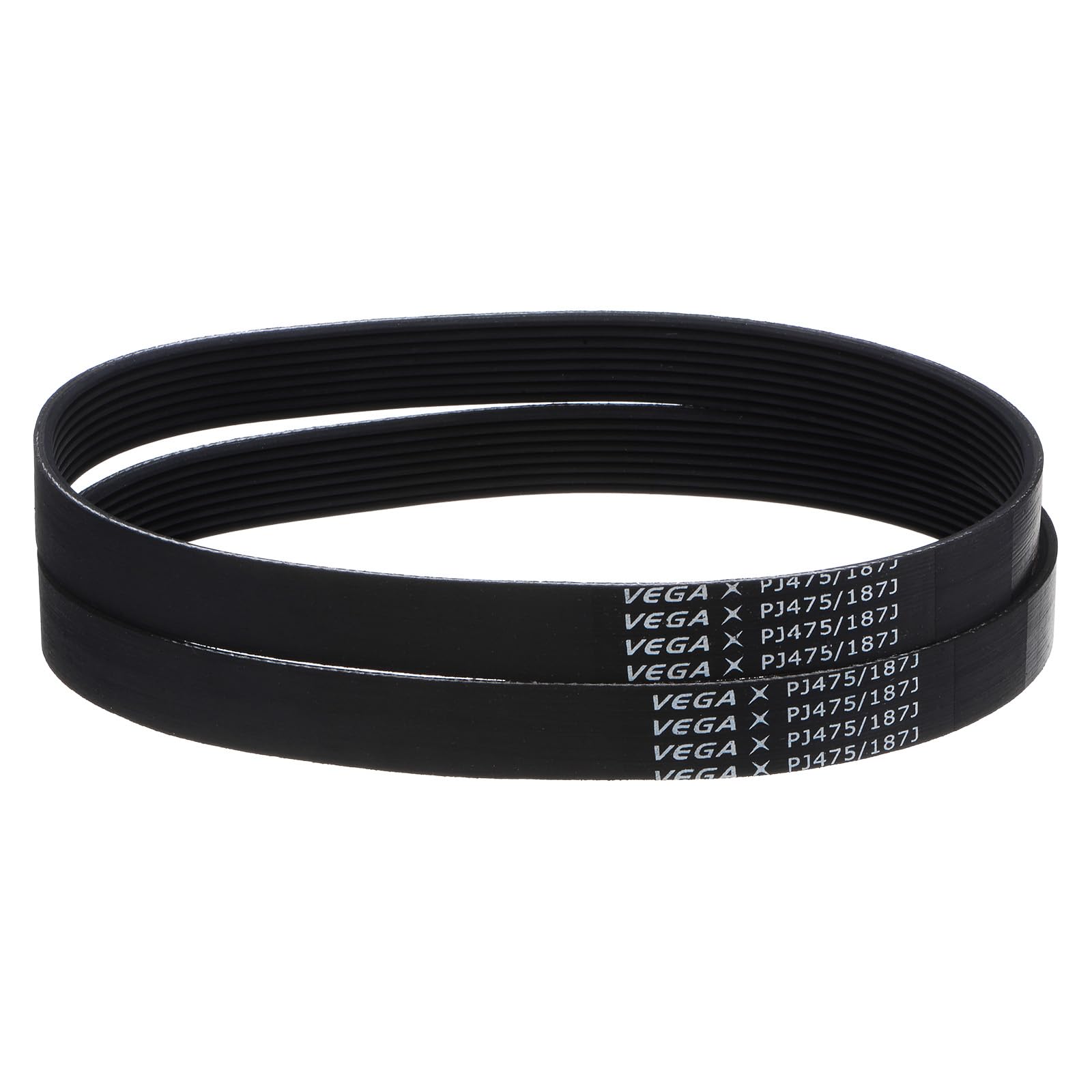 2 Cinghie A Coste V PJ 8 Coste 32 Pollici - Trasmissione Industriale In Gomma EPDM, Resistente A Olio E Usura