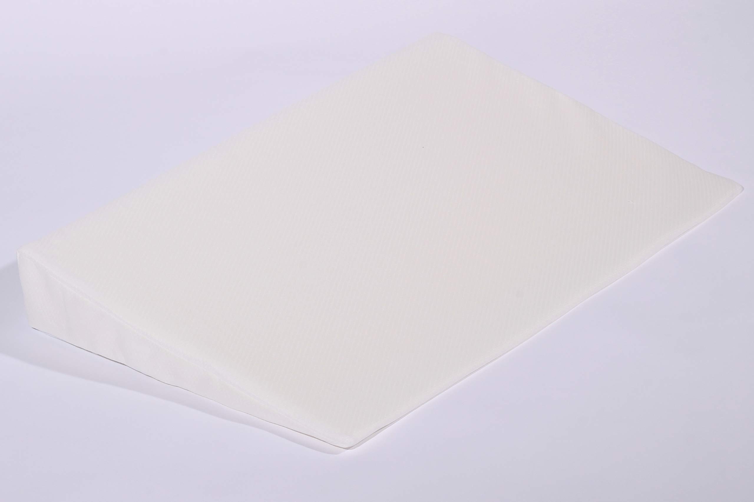 BONEX Matratzenkeil mit Bezug aus Doppeltuch 80x50x10/1 cm, size: 80x50x10/1 cm, Weiß