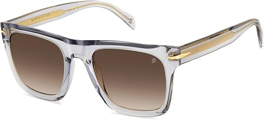 David Beckham Men's db 7000/s Flat Sunglasses, Light Grey, 54, lightgrey, 54