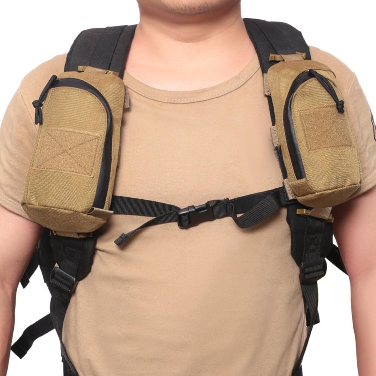 VICASKY Large Capacity Tactical Outdoor Tool Bag with Oxford Cloth Material, Compact and Convenient to Carry Hiking Nursing Pouch Featuring Adjustable Shoulder Straps for Mountaineering