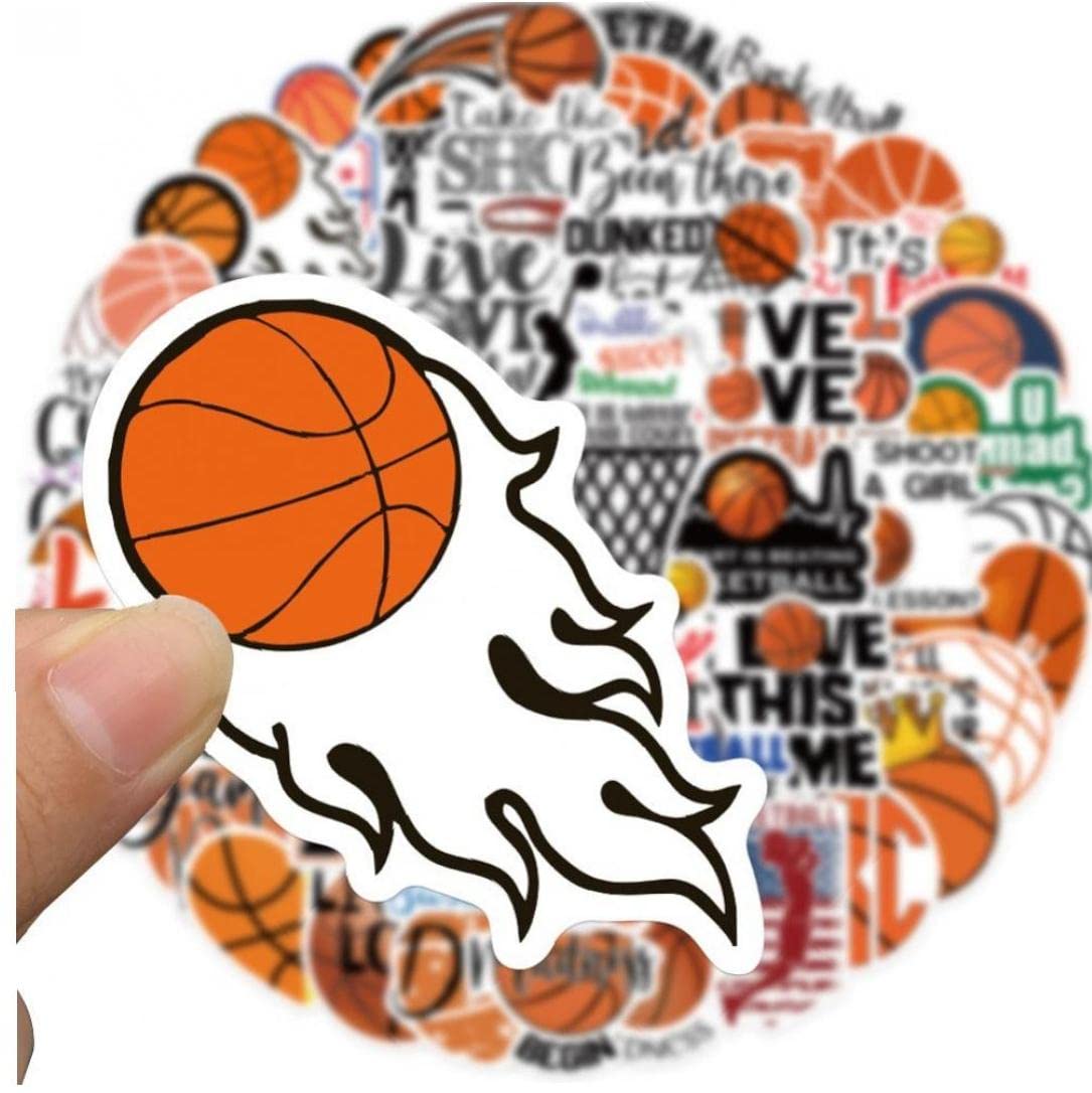 120 stuks Basketball sportstickers, graffiti vinyl waterdichte motivatie basketball spelstickers voor laptop gitaar bagage skateboard, voor jongeren kinderen volwassenen