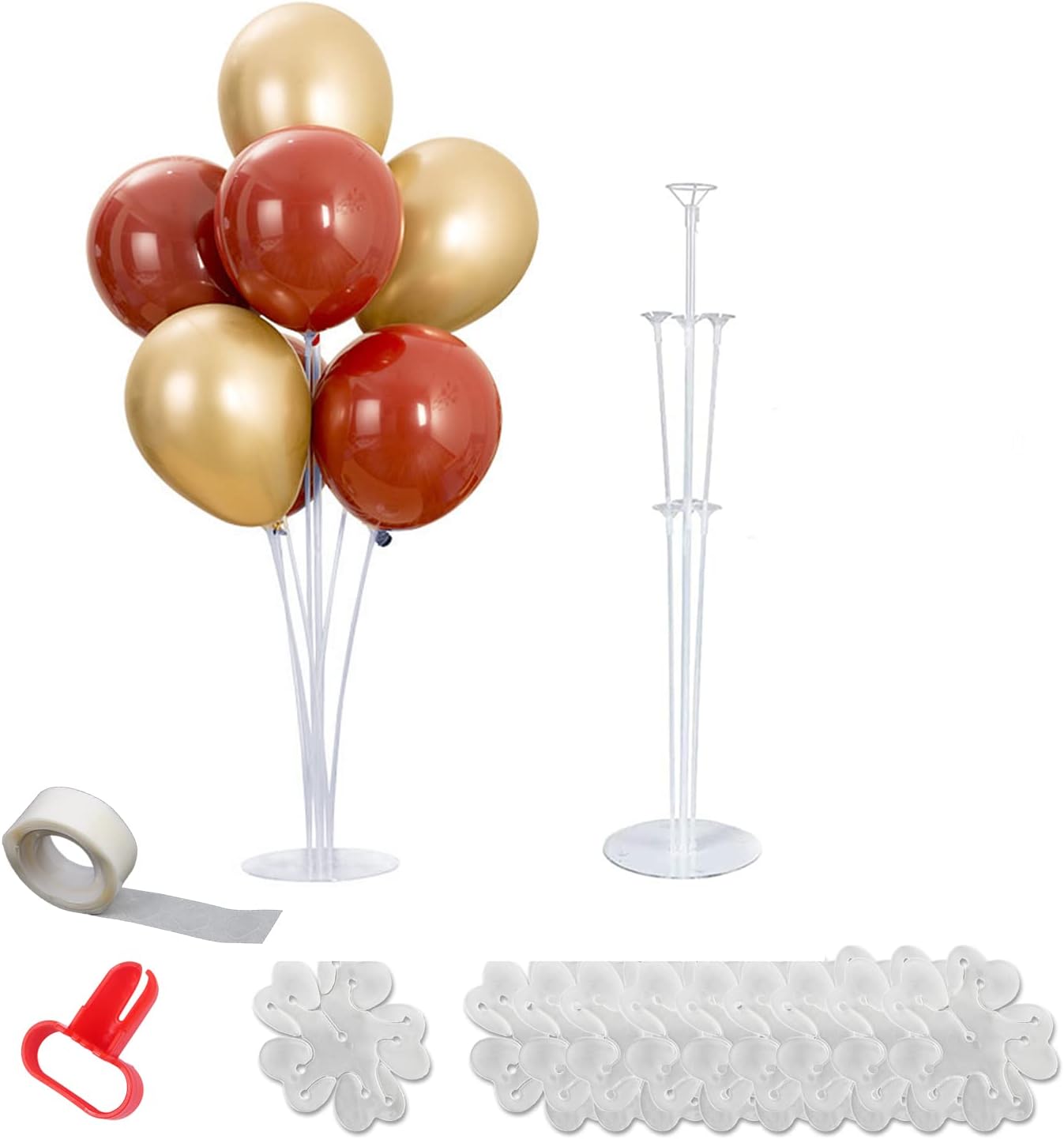 Occuwzz® Balloon Stand Kits, Reusable Clear Balloon Stand Holder for