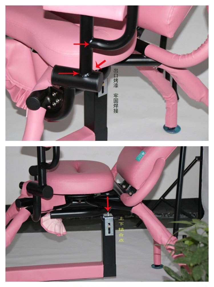 RWSX Multifunktions-Sex-Stuhl für das Machen des Liebes-Kraken-Stuhl-Sex-Möbel-Spaß-Hotel-Stuhls des Ehemanns und der Frau, justierbare Sitzpositionierung (Color : Pink)