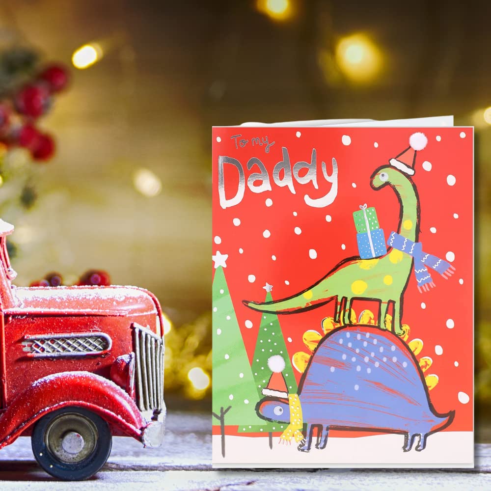 Clintons: Christmas Dinosaurs Daddy Christmas Card, Multi-Colour, 155 x 235, 1149047 - Image 4