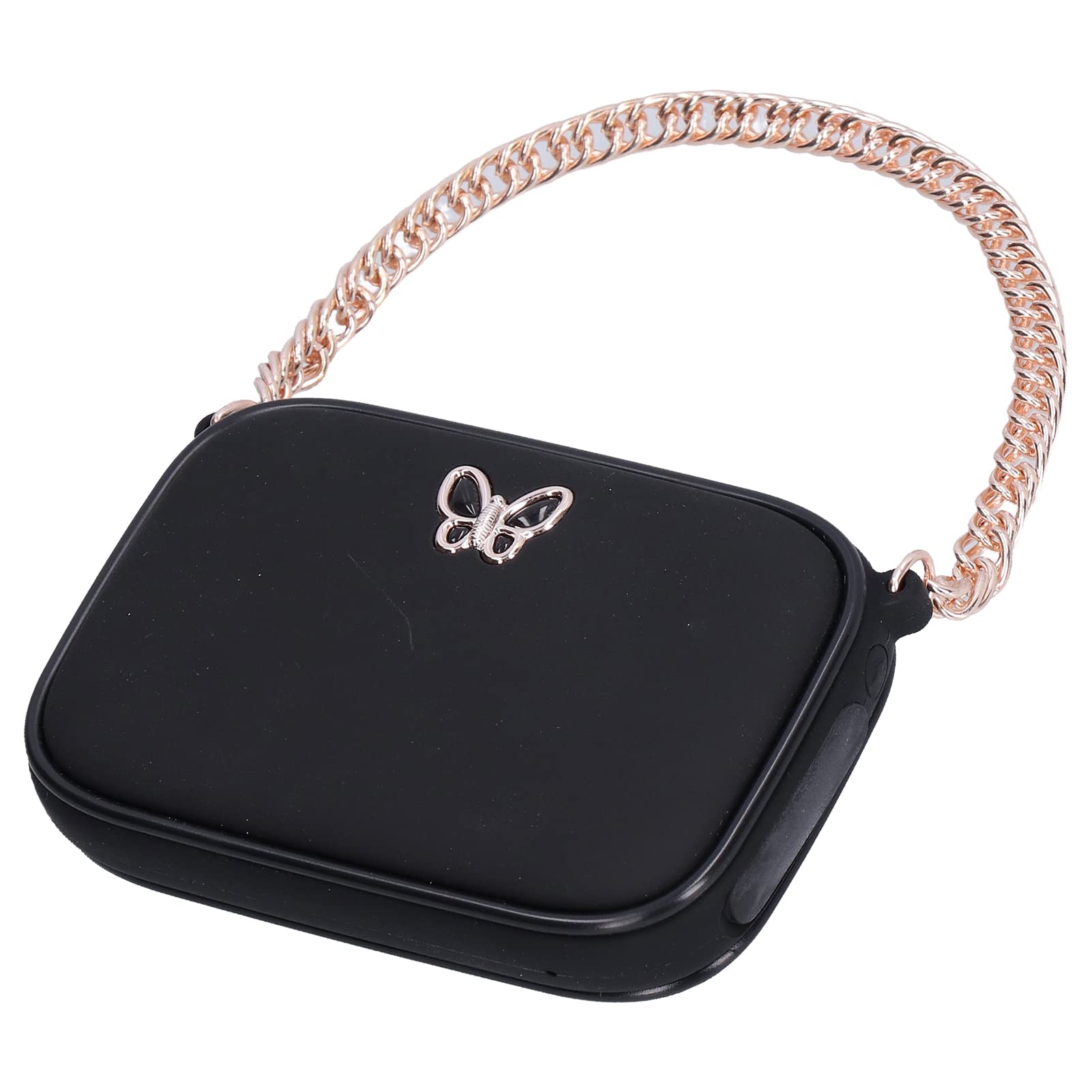 Calentador de Manos eléctrico 45-55 ℃ Bolsa calefactora de Doble Cara Calentador de Manos Banco de energía Calentador de Manos con Carga USB 2 en 1 Negro, ABS +