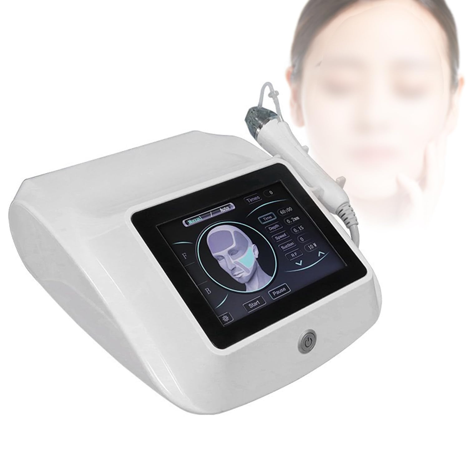 ZenHailure Household & Commercial Rf Microneedling Face Lifting Device Equipped with Diverse Needle Tips,Performs Skin Tightening,Scar Removal and Anti Aging Therapy to Refresh Dull