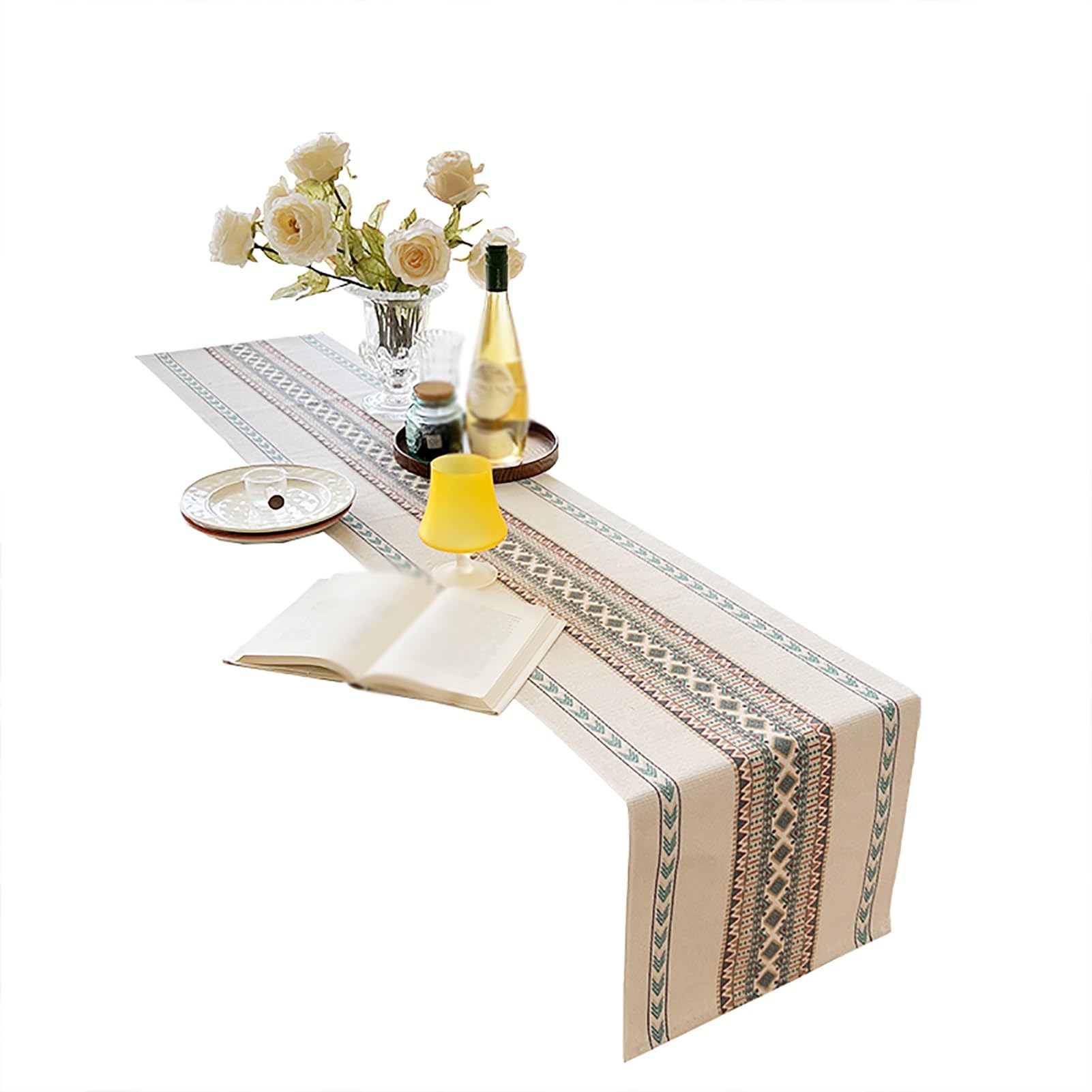 Nappe de mélange orange résistant 220x35cm pour protéger la table