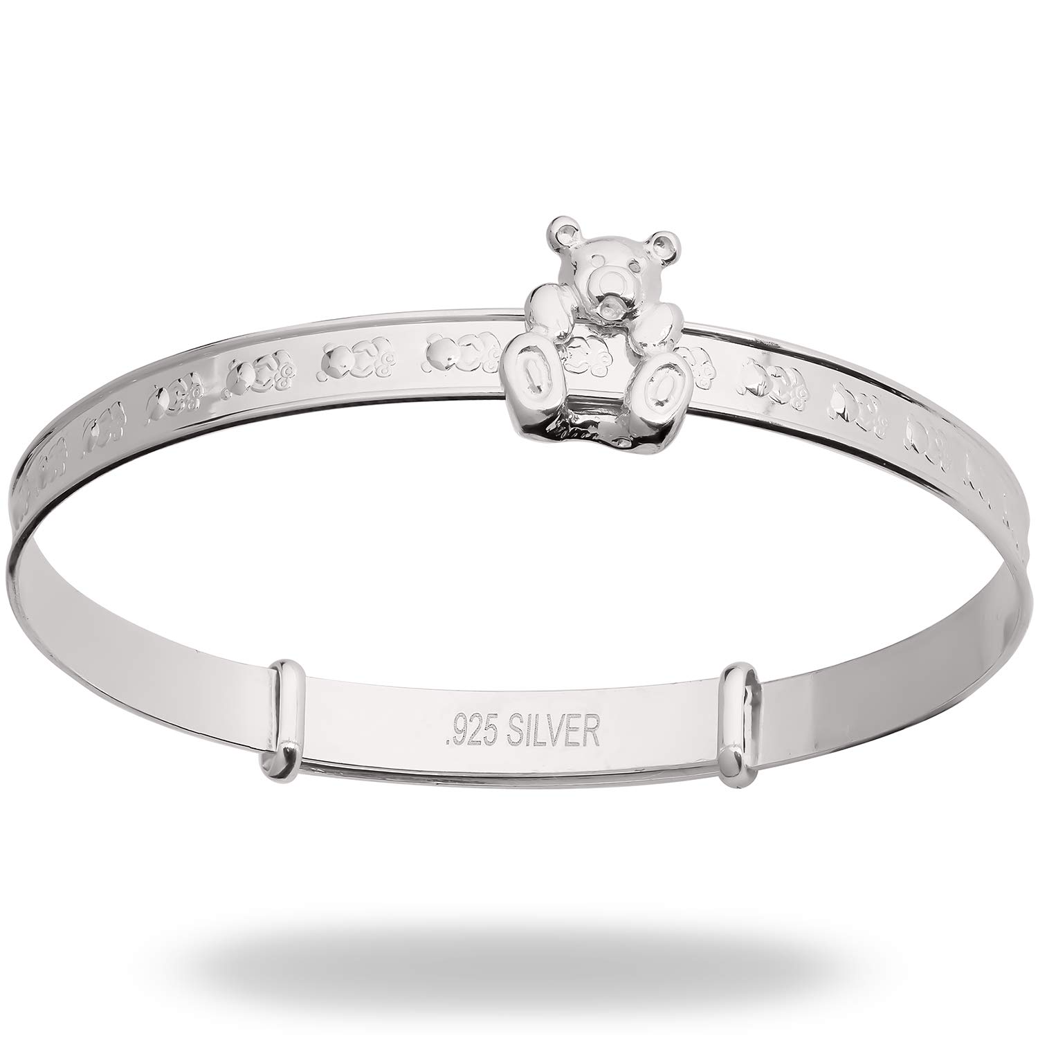 Bracelet coulissant en argent sterling pour bébé - Extensible et réglable, Adjustable, Argent sterling