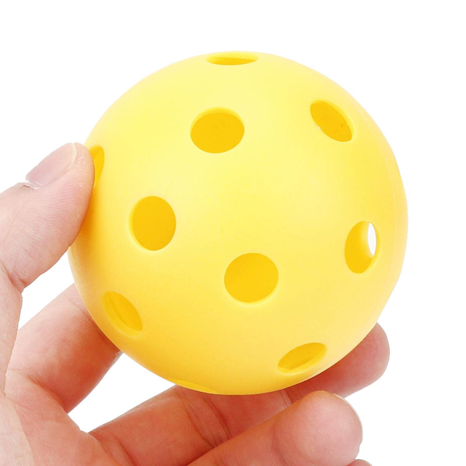 Demeras Piłki Pickleball do użytku wewnątrz i na zewnątrz, ochrona środowiska, PE High Bounce Pickleball z torbą siatkową
