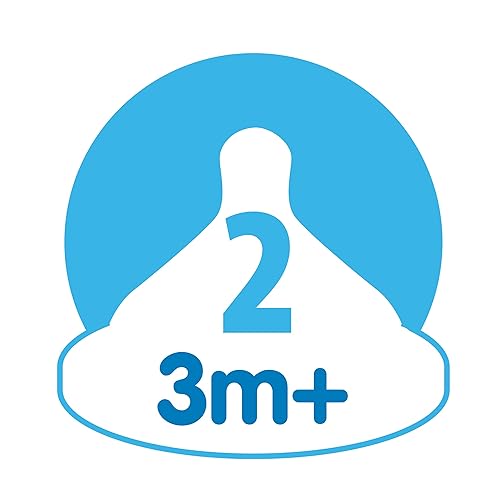 Miniatura 4 de Dr. Brown's Natural Flow Level 2 - Pezón de silicona para biberón de cuello ancho, flujo medio, 9.8 ft+ y nivel de flujo natural 2 Boquilla estrecha