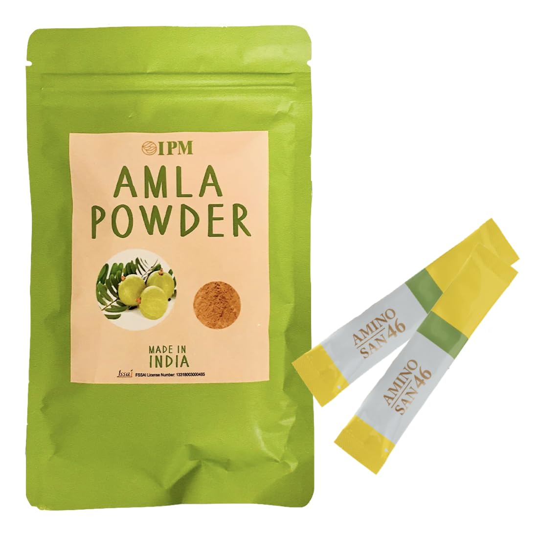 Amazon | IPM アムラパウダー 食用 100g + アミノ酸サプリメント2包付
