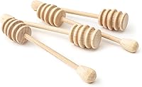 Vista 1 de tuuli Kitchen - Juego de 4 palitos de madera de haya para jarabes, chocolate derretido y más, agitadores de miel para té, palos de madera