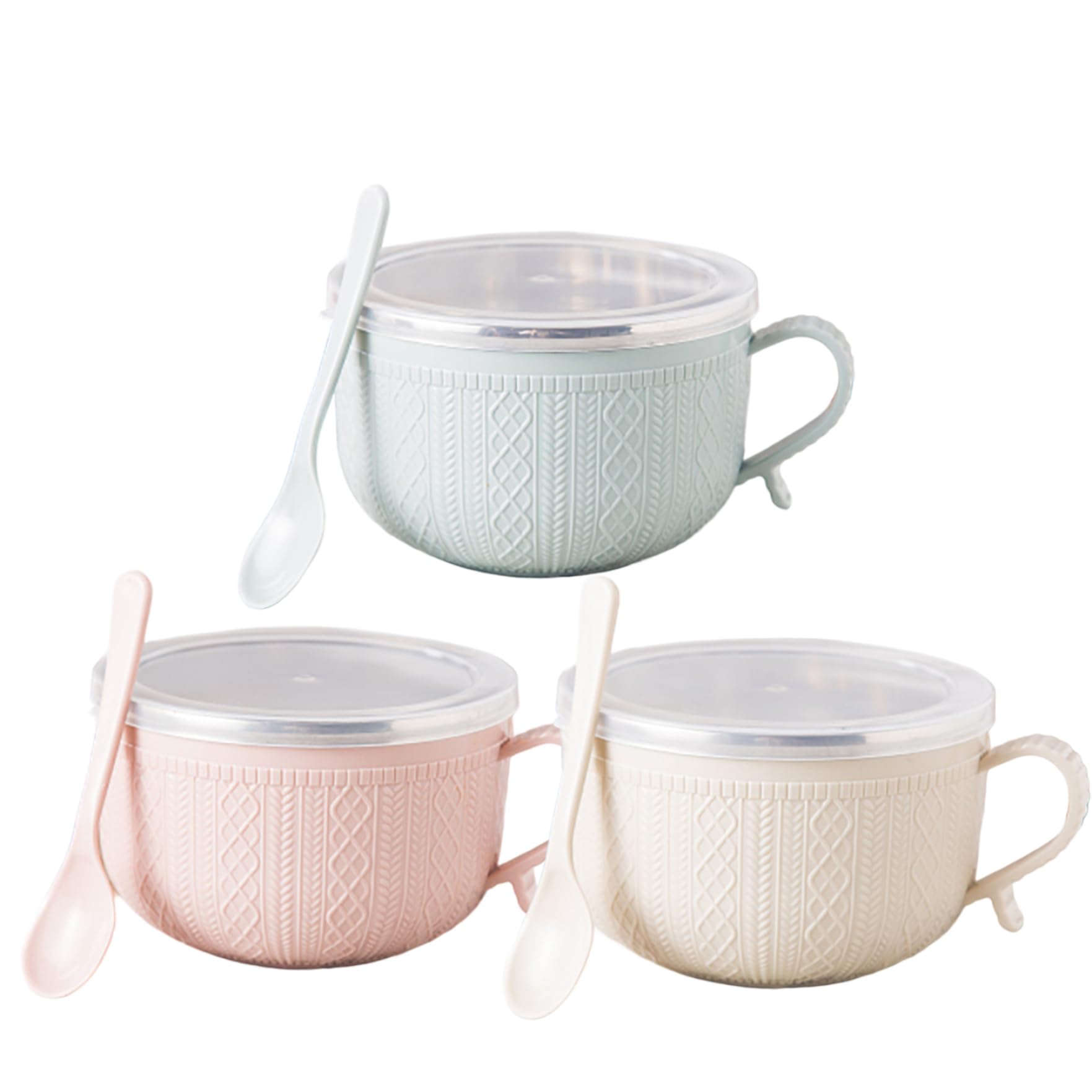 Tasses soupe isothermes en inox avec poignée ergonomique et couvercle hermétique