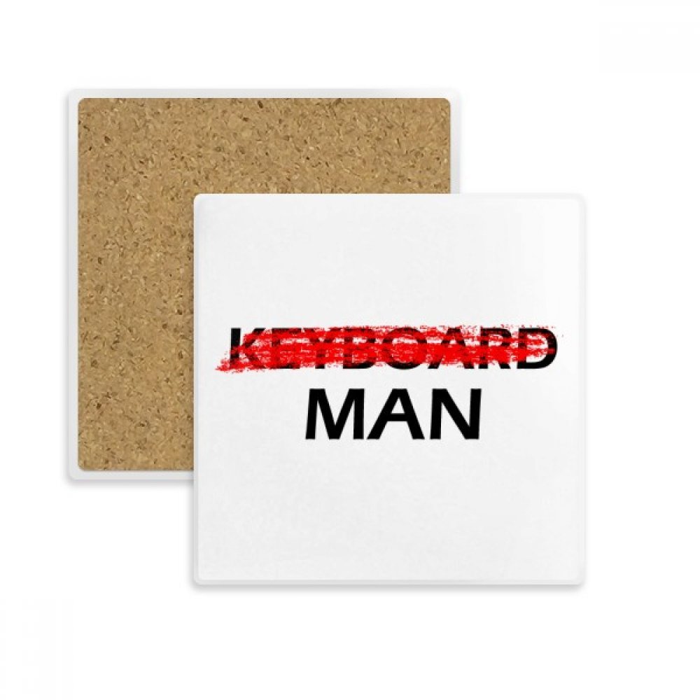 Coaster homme carré absorbant motif humour pour vos verres
