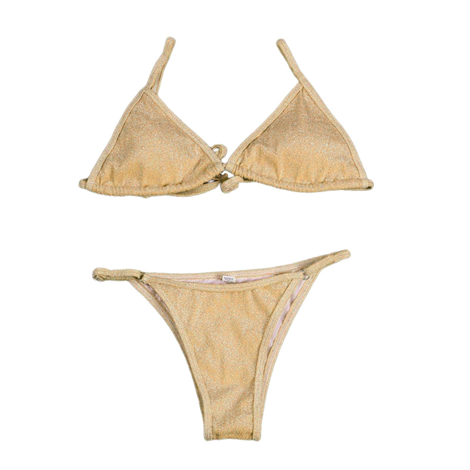 Meadawgs® Women Swimsuit Push Up Bras Bikini Set Bathing Suit Beachwear Swimwear Golden XL|Clothing, Shoes & Accessories | Womens Clothing | Swimwear|1 Set Bikini Set-image-47
