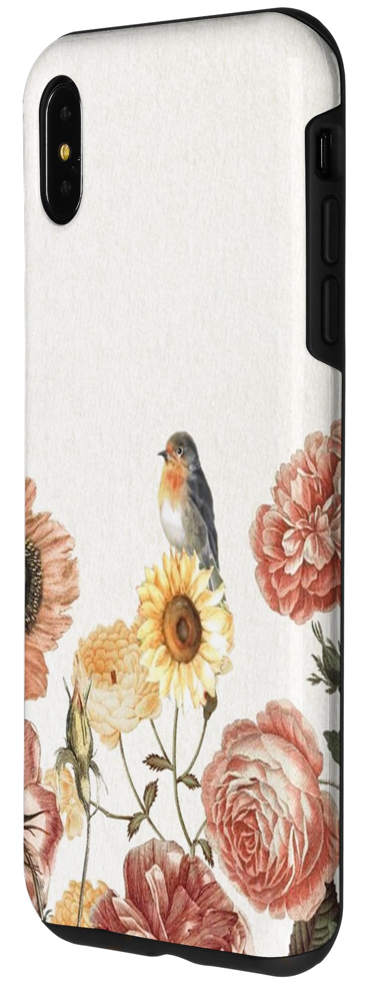 iPhone XS Max Aesthetic Coquette Vintage Floral Sparrow Case - Image 2