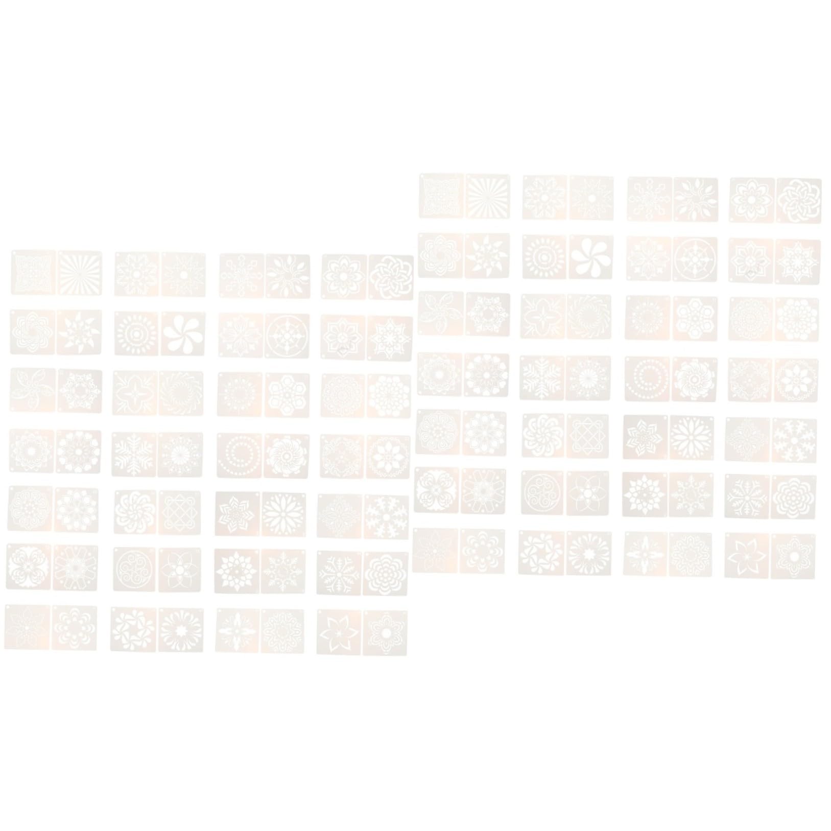 Housoutil 2 Ensembles Pochoirs Mandala Diy Réutilisables Pour Peinture Outils Créatifs Et Pratiques Pour Projets Artistiques 56 Pièces * 2