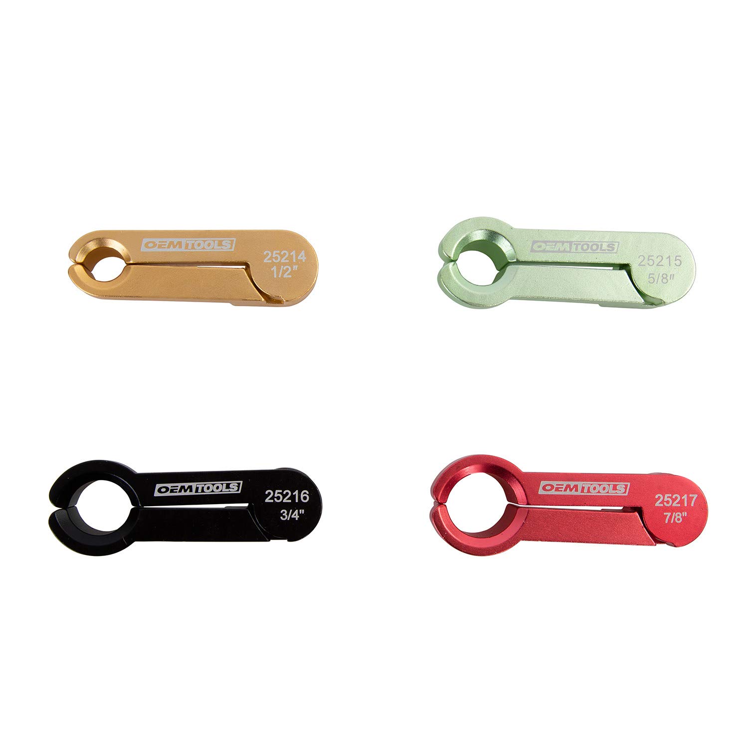 OEMTOOLS 25183 4-Piece Aluminum Disconnect Set, Ideal for A/C, Fuel Lines, and Fuel Filters, Durable Anodized Aluminum Construction, Vehicle Maintenance Tools