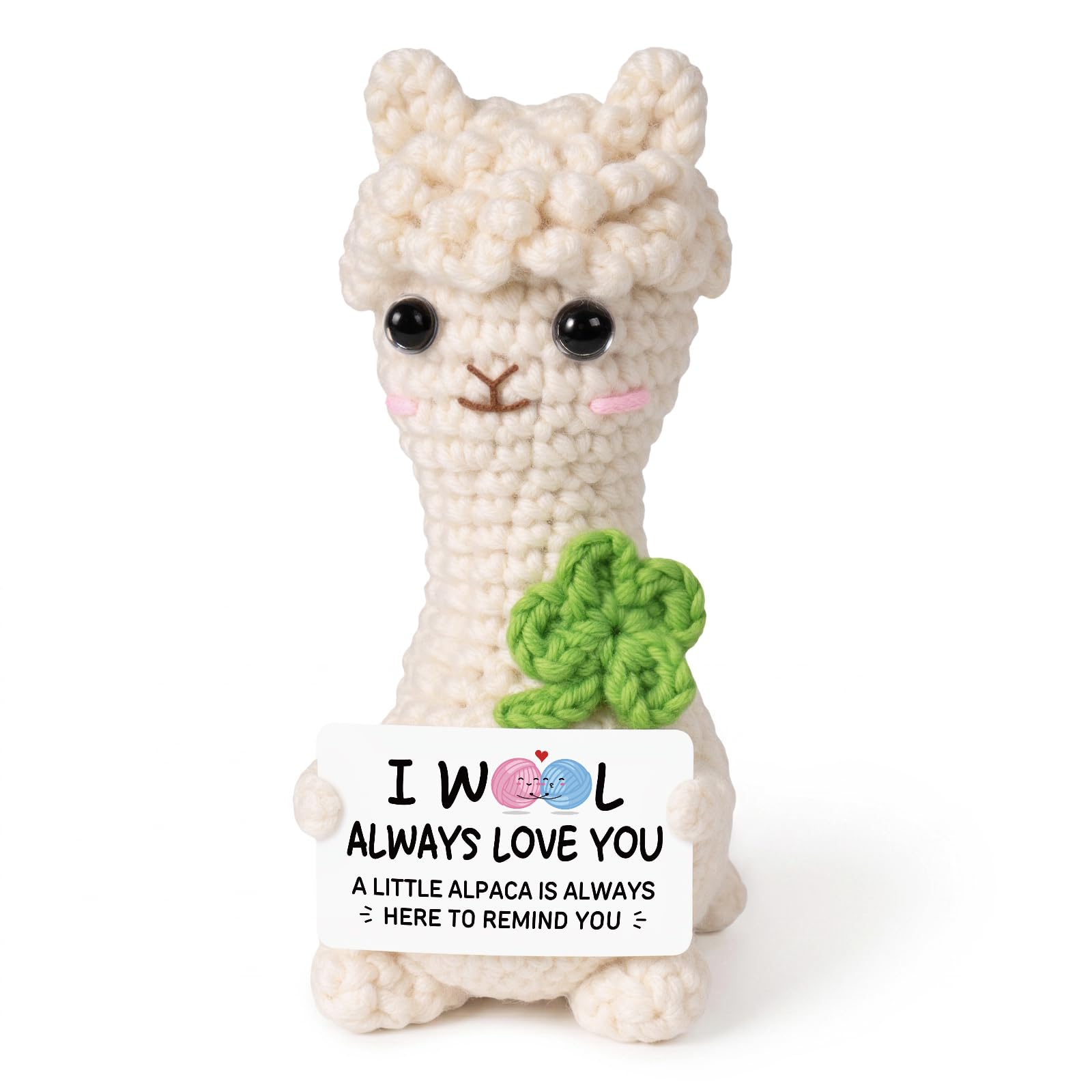 Anniversary Love Gifts for Him Her - Handmade Crochet Alpaca, 7th Anniv. — image 1