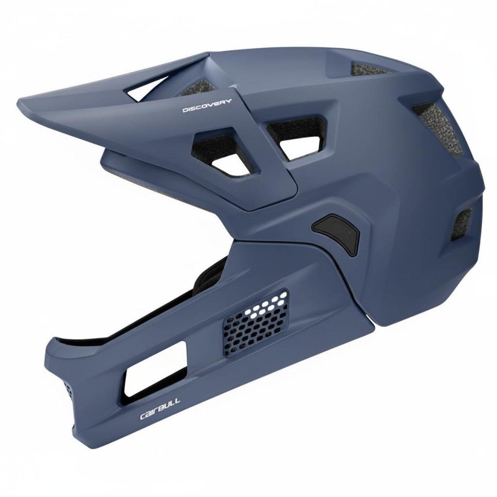 Mountain Bike Full Faces Helmet Removable Jaw Guard Full Faces Mountain Bike Helmet Breathable Shielded Gear for Trail Riding Midnight Blue-image-47
