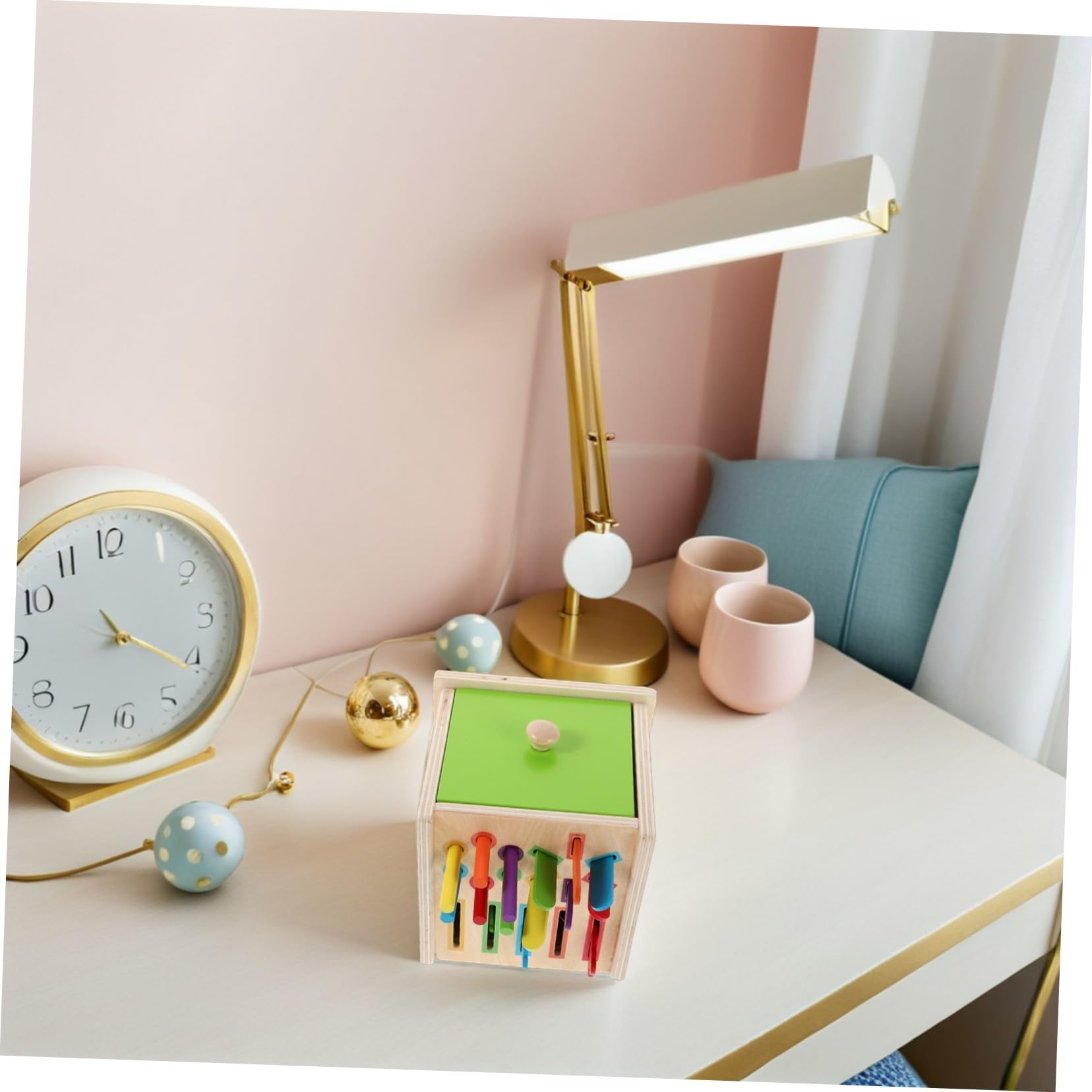 Beaupretty Juguetes Montessori de Madera para Años Educativo de Clasificación de Colores y Bloques Geométricos para Reconocimiento Visual y Desarrollo Cognitivo