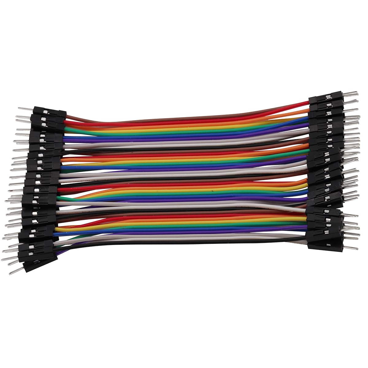 120 cavi jumper Wire a 40 pin – 10 cm/3,93 pollici femmina/maschio, 24 AWG per Arduino Breadboard fai da te