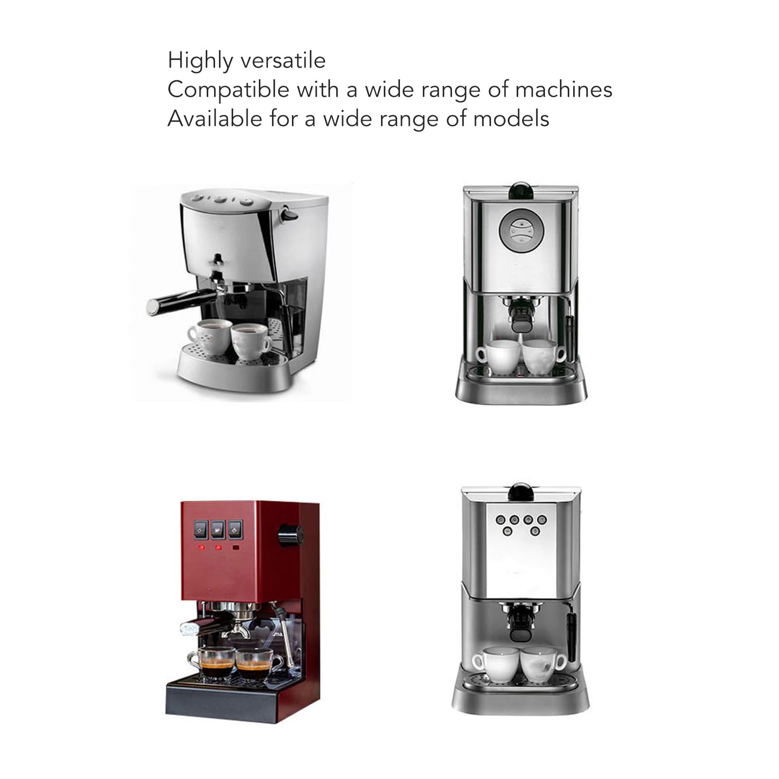 58 Mm Bodenloser Siebträger Für Gaggia, 2 Ohren, Nackter Aus Edelstahl Mit Filterkorb, Passend Für Gaggia Classic Evolution Espresso Deluxe Evol Ution (F Sandelholz)