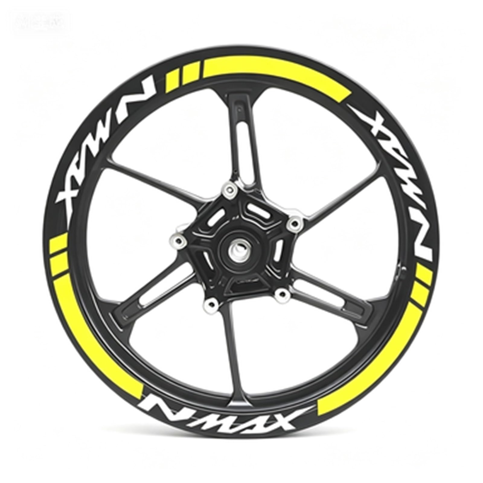 Motorcycle Wheel Sticker Racing Rim Stripe Decal Decoration Accessories for Yamaha NMAX N Max N-max 155 125(Color4)