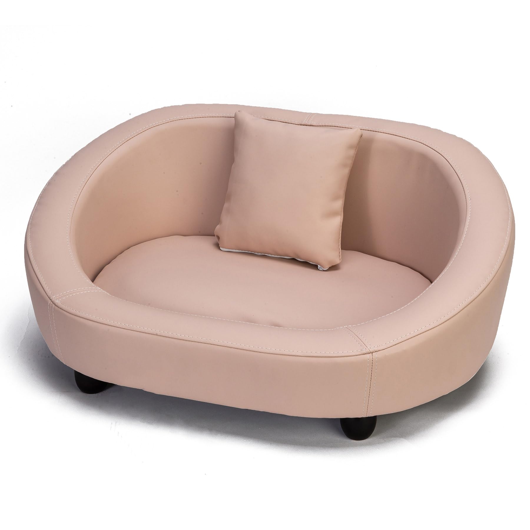 ESRADA Creative Dog House Removable and Washable Teddy Large Dog Bed Dog House Wooden Pet Sofa Bed Cushion