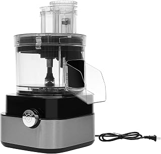 Subiudzzh 600W 5-in-1 Commercial Food Processor: 5L Vegetable Chopper Dicer with 5 Grid Blades & 4 Discs for Dice Shred Slice Grind - Restaurant Hotel Essential