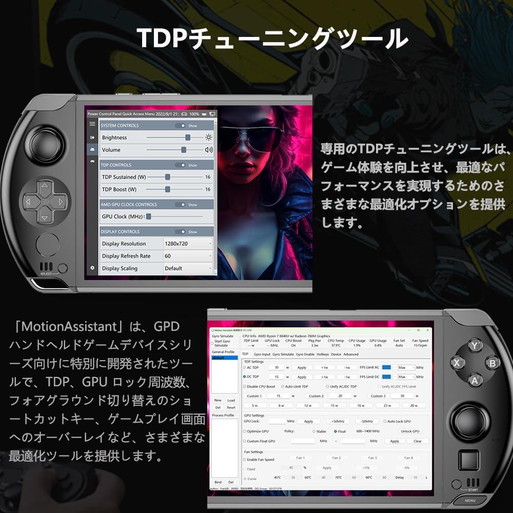 Amazon.co.jp: GPD WIN4 ゲーミングPC 6インチ液晶 (Ryzen AI9 370